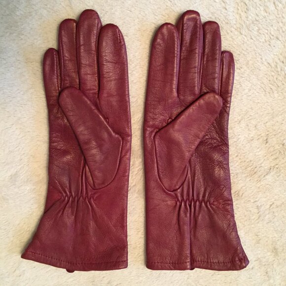 NINE WEST leather gloves sz S - Picture 2 of 9
